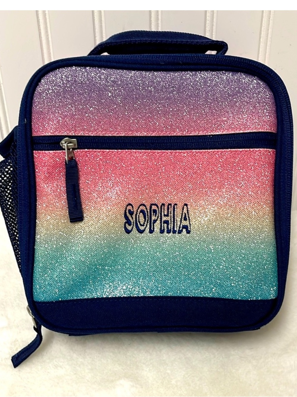 Pottery Barn Kids glitter lunchbox